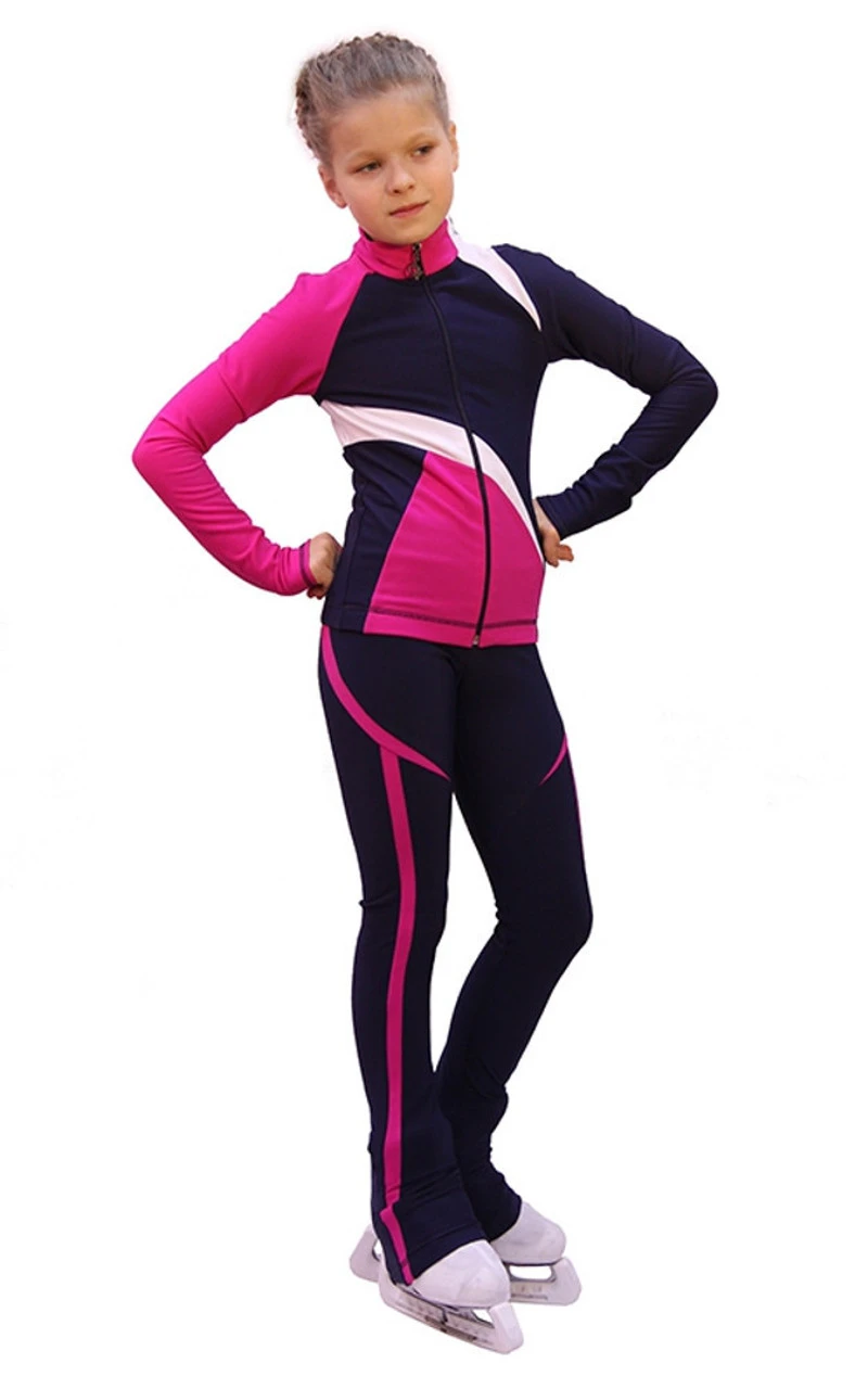 IceDress - IceDress Figure Skating Outfit - Thermal - Split (Blue) 1 IceDress - IceDress Figure Skating Outfit - Thermal - Split (Blue)