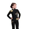 IceDress Figure Skating Jacket - Thermal - Star Sky (Black With Gold)