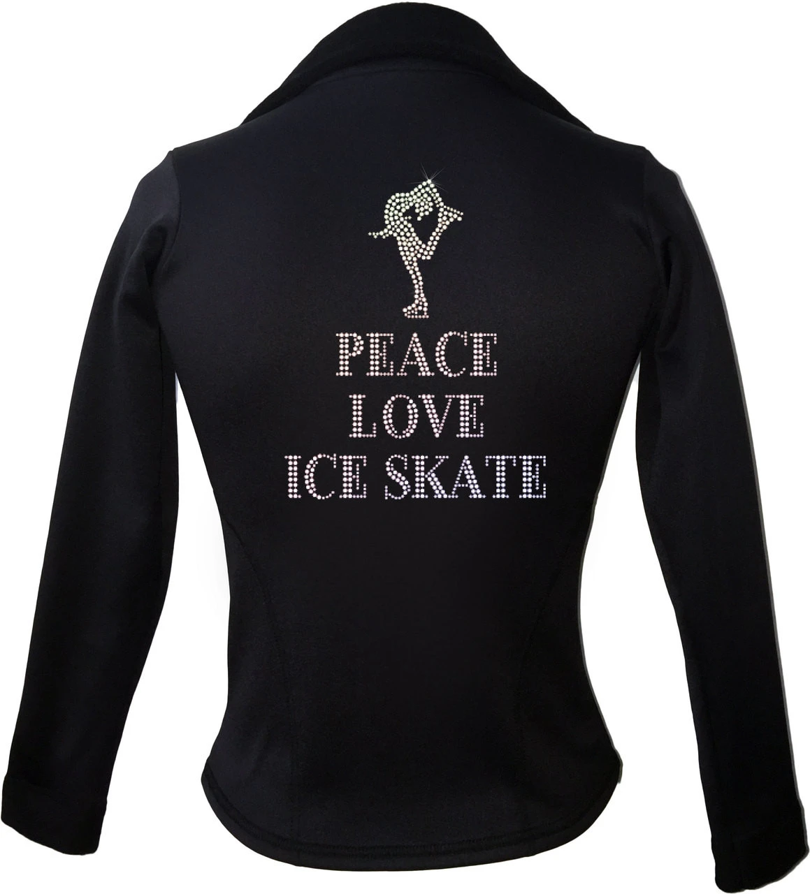 Kami-So Polartec Ice Skating Jacket - Peace Love Ice Skate 1 Kami-So Polartec Ice Skating Jacket - Peace Love Ice Skate
