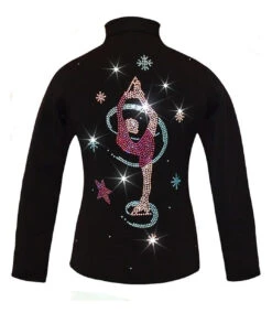 Ice Skating Jacket With "Colorful Biellmann" Applique