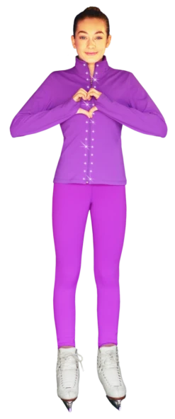 ChloeNoel PS711 Solid Color Skinny Yoga Off Ice Elite Figure Skating Pants W/ Front Pocket And Swarovski Crystal Block -DUMBA Clothing Shop JS735 PS711 PW Crystals 09395.1540225884