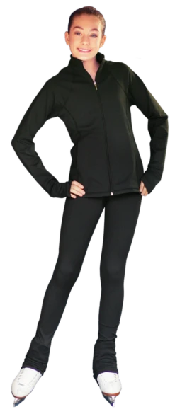 ChloeNoel PS792 3" Waist Band Black/Color Cuffs Elite Figure Skating Pants & Front Pocket -DUMBA Clothing Shop JS792 PS792 BB 53179.1655362191