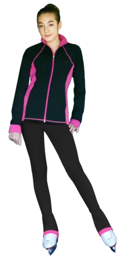 ChloeNoel PS792 3" Waist Band Black/Color Cuffs Elite Figure Skating Pants & Front Pocket -DUMBA Clothing Shop JS792 PS792 CP 50769.1655362191