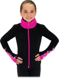 Chloe Noel JS883P Contract Elite Polartec Spiral Fleece Figure Skating Jacket With Crystals -DUMBA Clothing Shop JS883P CP 68012.1655362100