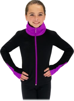 Chloe Noel JS883P Contract Elite Polartec Spiral Fleece Figure Skating Jacket -DUMBA Clothing Shop JS883P PW 38701.1657310761