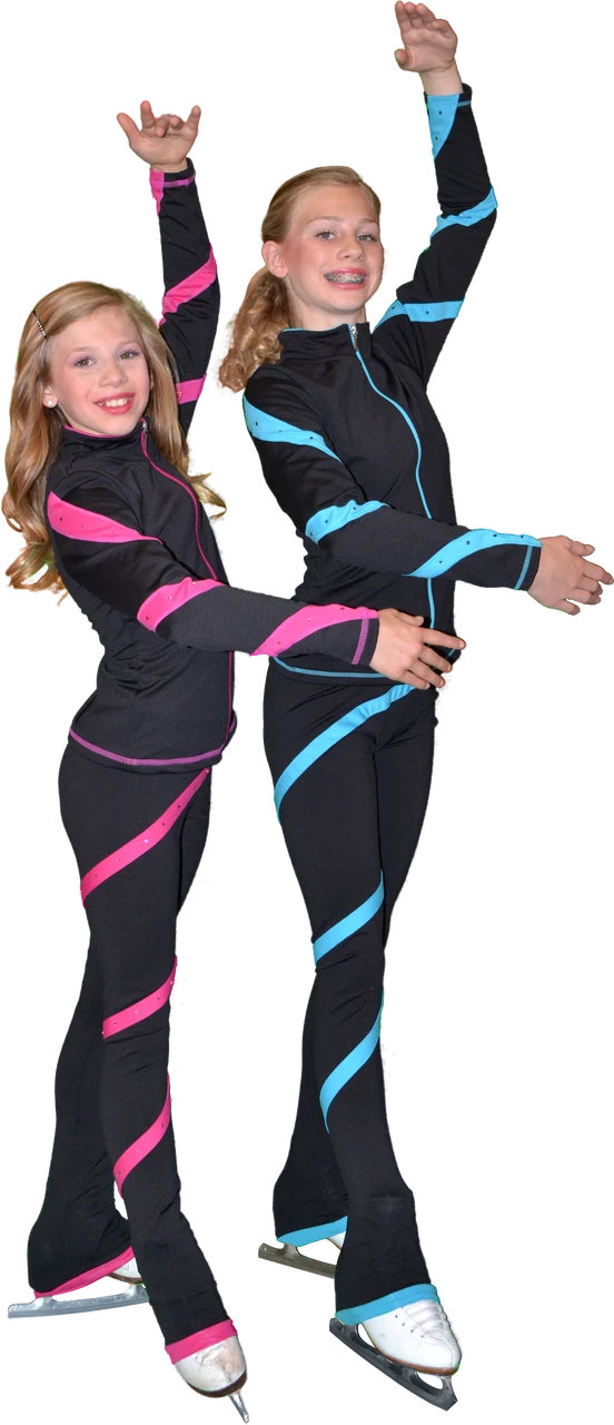 ChloeNoel Figure Skating Spiral Outfit - Figure Skating Pants P06 And Figure Skating Jacket J36 Combination 2 ChloeNoel Figure Skating Spiral Outfit - Figure Skating Pants P06 And Figure Skating Jacket J36 Combination - Image 2