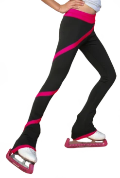 ChloeNoel P636F Spiral Light Weight Fleece Figure Skating Pants