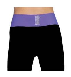 ChloeNoel PS792 3" Waist Band Black/Color Cuffs Elite Figure Skating Pants & Front Pocket & Swarovski Crystal Block 19 ChloeNoel PS792 3" Waist Band Black/Color Cuffs Elite Figure Skating Pants & Front Pocket & Swarovski Crystal Block -DUMBA Clothing Shop PS792 PW back 25368.1655362204