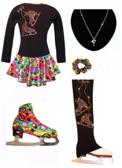 " Skating Girl " Ice Skating Outfit Gift Set 5 " Skating Girl " Ice Skating Outfit Gift Set -DUMBA Clothing Shop RainbowSkatesgiftset 45354 20017 21165.1652395879