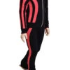 IceDress Figure Skating Thermal Pants - Lutz (Black And Coral)