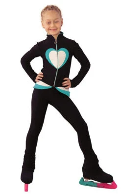 IceDress Figure Skating Outfit - Thermal - Tutti Frutti(Black, Turquoise, White)