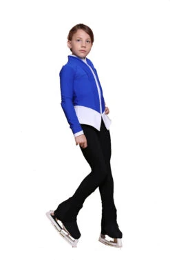 IceDress Figure Skating Jacket - Thermal - Benefit (Cornflower Blue With White And Black) -DUMBA Clothing Shop a291ea3cc35c 39711 65531.1601477566