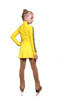 IceDress Figure Skating Jacket - Thermal - Olympus (Yellow With Black Lamps) -DUMBA Clothing Shop a85e2763874a 77413 74166.1601477576