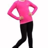 IceDress - Figure Skating Longsleeve (Pink With White)