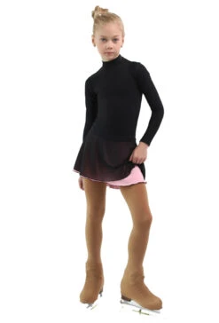 IceDress - Figure Skating Skirts - Harmony (Black With Light Pink ) -DUMBA Clothing Shop ac4bc5187029 99129 34485 61455.1582510159