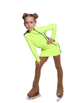 IceDress Figure Skating Jacket - Thermal - Olympus (Lime With Black Lamps) -DUMBA Clothing Shop ac8362668148 20338 70632.1601477578