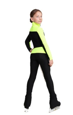 IceDress Figure Skating Jacket - Thermal - Bubble Gum (Black, Fluorescent Lime) -DUMBA Clothing Shop afb2b89b5b9a 06568 99138.1601498519