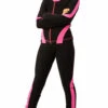 IceDress Figure Skating Thermal Jacket -Flip (Black With Pink Line)