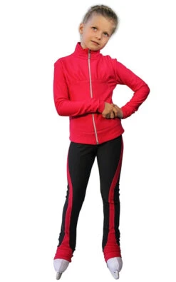 IceDress Figure Skating Jacket - Drape-3 (Raspberry)