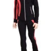 IceDress Figure Skating Thermal Jacket - Lutz (Black And Coral)