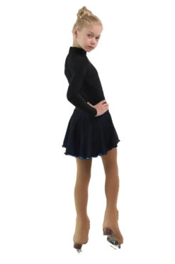 IceDress - Figure Skating Skirts - Harmony (Black With Blue ) -DUMBA Clothing Shop c9a9289bf22f 71967 49580.1582493808