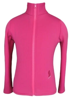 Pink Ice Skating Jacket With "Lay Back" Applique -DUMBA Clothing Shop crystaljacketnj27f 18143.1667938469