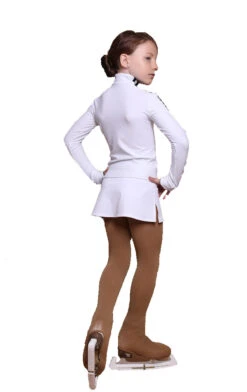IceDress Figure Skating Skirt - Thermal - Olympus (White With Black Lamps) -DUMBA Clothing Shop d45060c0298c 83604 30335.1601493927
