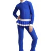 IceDress Figure Skating Overalls - Thermal - Valley (Cornflower With White)