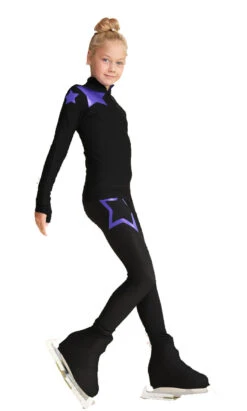 IceDress Figure Skating Jacket - Thermal - Star Sky (Black With Purple) -DUMBA Clothing Shop e22818ee3e87 54264 65345.1601498548