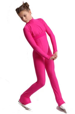 IceDress Figure Skating Overalls - Thermal - Style (Fuchsia With Velvet Trim) -DUMBA Clothing Shop e8ca408fbfc1 02260 69556 26031.1582485920