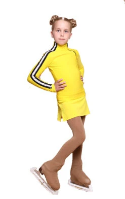 IceDress Figure Skating Jacket - Thermal - Olympus (Yellow With Black Lamps) -DUMBA Clothing Shop ede1d925d4ad 93174 90754.1601477576