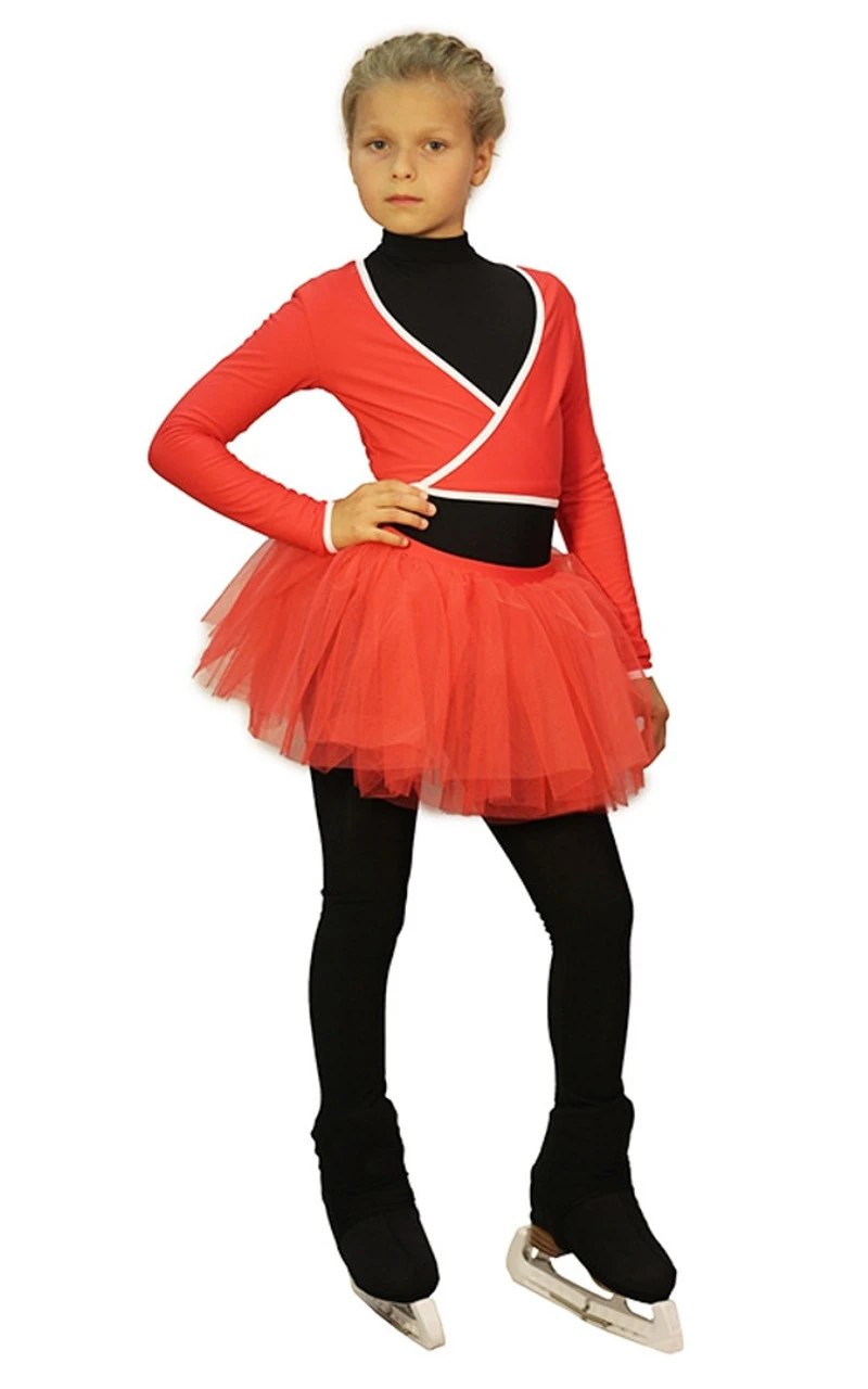 IceDress - Figure Skating Skirts - Tutu (Red) 1 IceDress - Figure Skating Skirts - Tutu (Red)