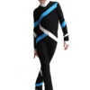 IceDress Figure Skating Overalls - Thermal - Quad (Black, Blue, White)