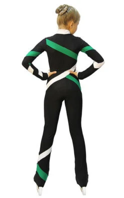 IceDress - Figure Skating Training Overalls - Quad (Black, Green And White) -DUMBA Clothing Shop ef74ac04dc5d 36613 80983.1582469366