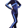 IceDress Figure Skating Outfit - Thermal - Jump (Dark Blue With Blue Stripes)