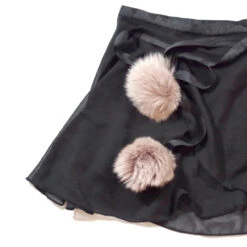 Fluffy Wrap Skirt (Black) -DUMBA Clothing Shop image dfad6fd4 a177 40c7 ab79 7b0568e4c23d 590x 13798.1645619220