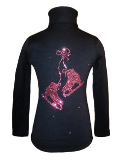 Pink Crystals "Pair Of Skates" Figure Skating Jacket