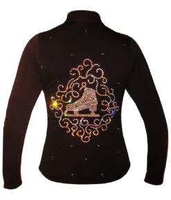 Black Jacket With "Skate & Ornament"