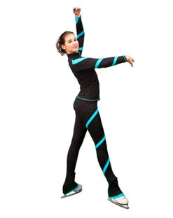 ChloeNoel Figure Skating Spiral Outfit - Figure Skating Pants P06 And Figure Skating Jacket J36 Combination 7 ChloeNoel Figure Skating Spiral Outfit - Figure Skating Pants P06 And Figure Skating Jacket J36 Combination -DUMBA Clothing Shop turquoise outfit 2 19876.1645035584