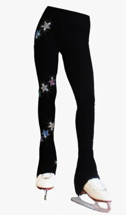 Ice Skating Pants With "USA Spiral Stars " Rhinestones Design (15% OFF, Size AXS)